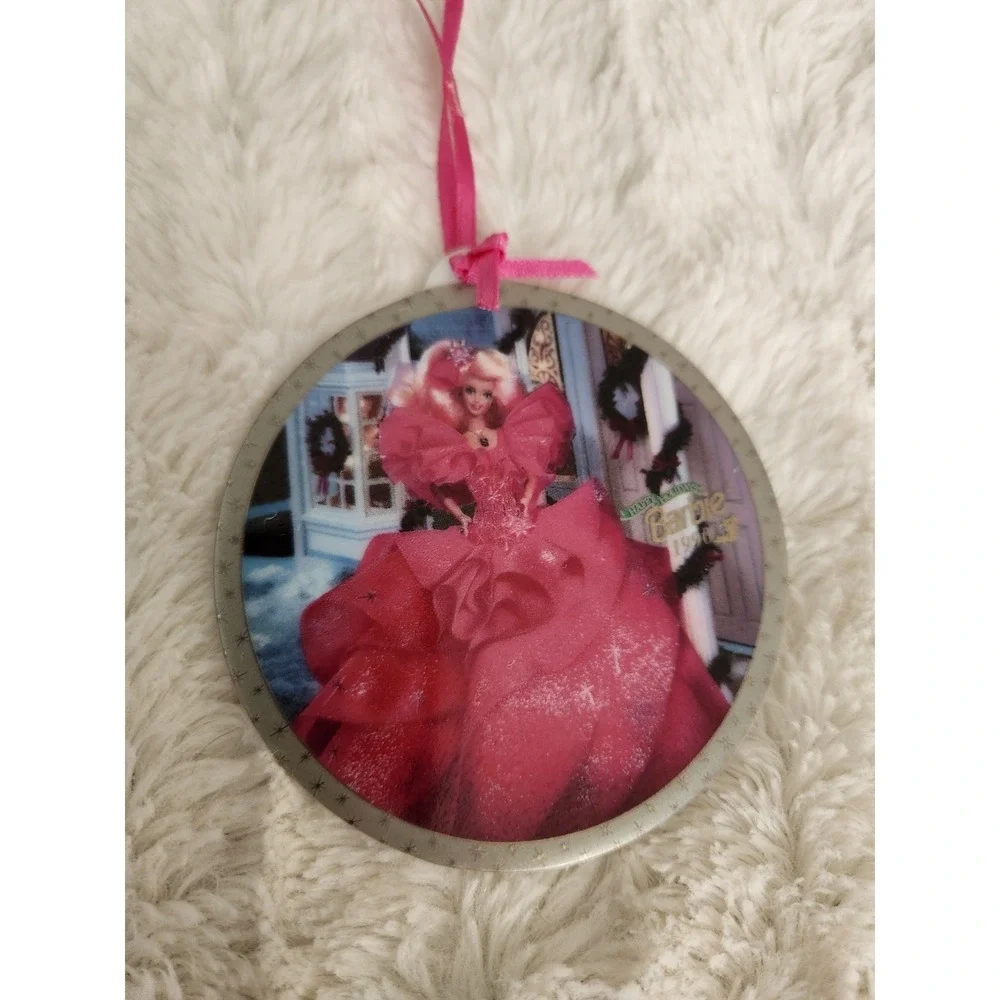1997 Enesco Limited Edition Happy Holidays Barbie 1990 Hanging Ornament‎ #274240